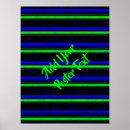 Recherche de et rayure bleue posters Élégant