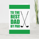 Recherche de golf fête des pères cartes Meilleur papa par par