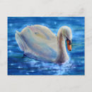 Recherche de peinture de cygne cartes postales Aquarelle