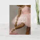 Recherche de ballet vœux cartes Girly