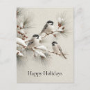 Recherche de mésange cartes postales Hiver