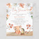 Recherche de safari 11x14 invitations Éléphant