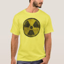 Recherche de radioactivité tshirts Avertissement
