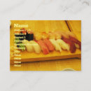 Recherche de sushi cartes visite Japonaise