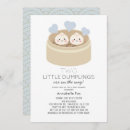 Recherche de dumpling baby shower invitations Bun