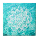 Recherche de mandala carreaux Bleu