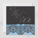 Recherche de black and blue invitations Chic