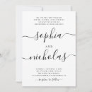 Recherche de monochrome mariage invitations Couple