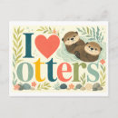 Recherche de loutre rivière cartes postales Mignon