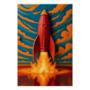 Recherche de vaisseau spatial posters Rétro