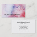 Recherche de aquarelle peinte à la main cartes visite Professionnel