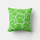 Recherche de grenouilles mignonnes coussins Grenouille verte