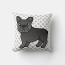 Recherche de bouledogue français noir coussins Frenchie