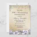 Recherche de 50 ans mariage anniversaire invitations Floral