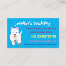 Recherche de chien westie cartes visite Blanc