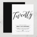 Recherche de 20ème anniversaire invitations Moderne