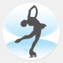 Recherche de patineuse autocollants Jeune fille