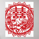 Recherche de double bonheur posters Rouge