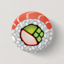 Recherche de poissons mignons badges Sushi