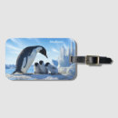 Recherche de pingouins bagages étiquettes Mignon