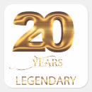 Recherche de 20 ans autocollants 20e anniversaire