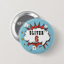 Recherche de superhéros badges Fête d'anniversaire