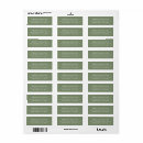 Recherche de green sage étiquettes adresse retour Vert sauge