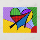 Recherche de coeur brillant cartes postales Valentine