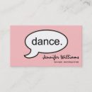 Recherche de instructeur de danse cartes visite Minimaliste