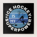 Recherche de hockey puzzles Bleu