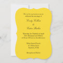 Recherche de jaune et noir mariage invitations Simple