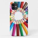 Recherche de crayon de couleur iphone coques Vert