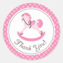 Recherche de poney rose autocollants Fête d'anniversaire