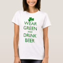 Recherche de bière verte tshirts Shamrock