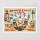 Recherche de train de cirque cartes postales Vintage