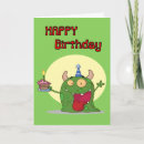 Recherche de monstre vert mignon Anniversaire heureux