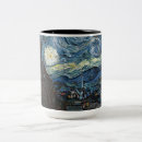 Recherche de nuit étoilée van gogh tasses Peinture