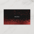 Recherche de paillettes rouges cartes visite Girly