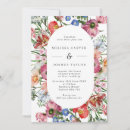 Recherche de cadre de fleur invitations Coloré