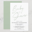 Recherche de sage green baby shower Minimaliste simple