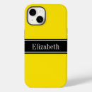 Recherche de jaune et noir iphone coques Initiales