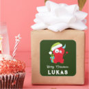 Recherche de monstre vert autocollants Rouge