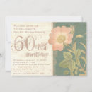 Recherche de dinner 60th anniversaire invitations Floral