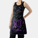Recherche de anniversaire 50 tabliers Noir