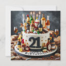Recherche de 21 ans anniversaire cartes Élégant