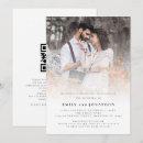 Recherche de réponse de mariage invitations Minimaliste