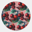 Recherche de cerise vintage autocollants Motif