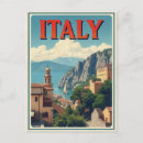 Recherche de cinque cartes postales Travel