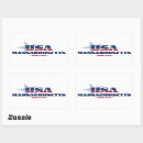 Recherche de drapeau du massachusetts autocollants Patriotique
