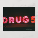 Recherche de rose fluorescent cartes postales Noir